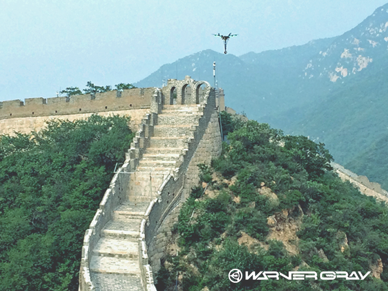 万里の長城ドローン空撮