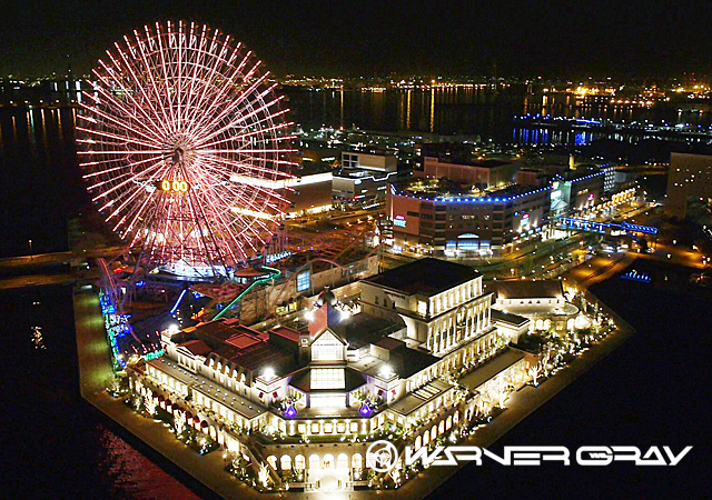 みなとみらい夜間空撮