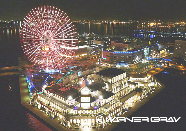 みなとみらい夜間空撮