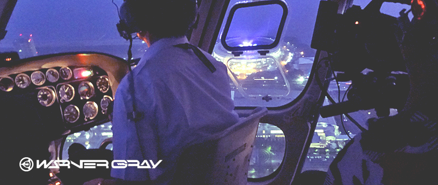 夜間空撮